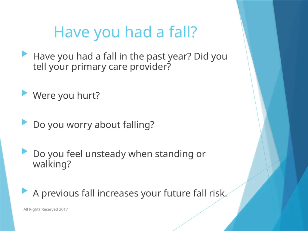 Standing Together to Prevent Falls AOTA/APTA’s - slide 6 of 34