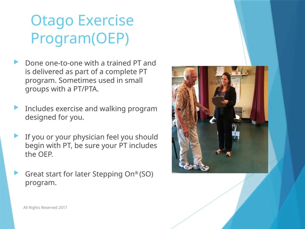 Standing Together to Prevent Falls AOTA/APTA’s - slide 22 of 34