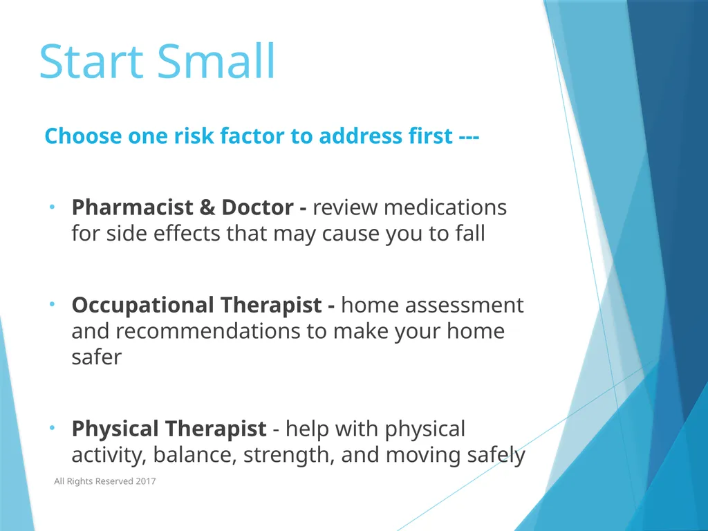 Standing Together to Prevent Falls AOTA/APTA’s - slide 19 of 34