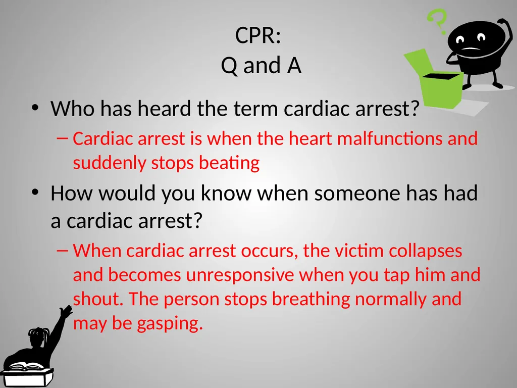 Hands Only CPR American Heart Association CPR Pre - slide 3 of 14