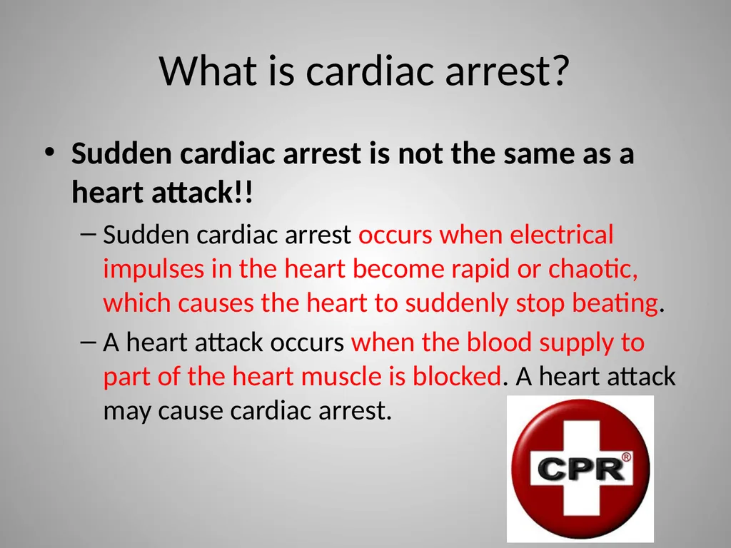 Hands Only CPR American Heart Association CPR Pre - slide 9 of 14