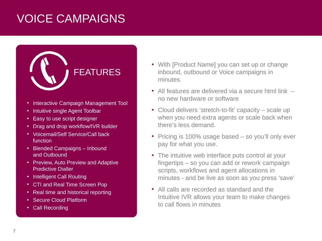 [INSERT LOGO HERE] [PRODUCT NAME] Company Details - slide 7 of 17