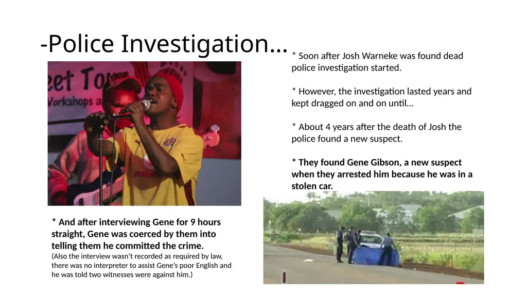 Gene Gibson Court Case Timeline -Background - slide 4 of 10