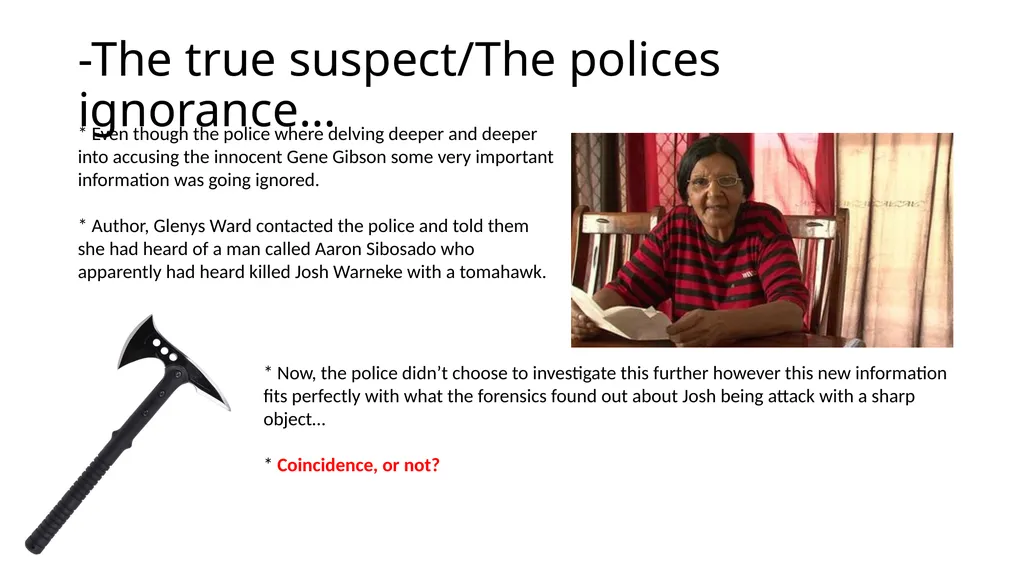 Gene Gibson Court Case Timeline -Background - slide 7 of 10