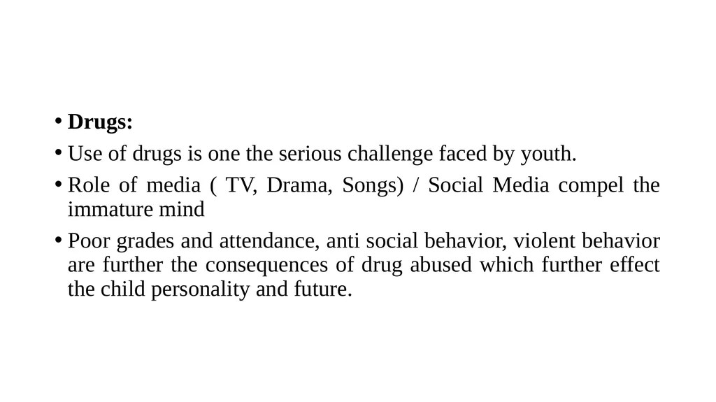 Problems and Challenges Faced by the Youth - slide 4 of 17