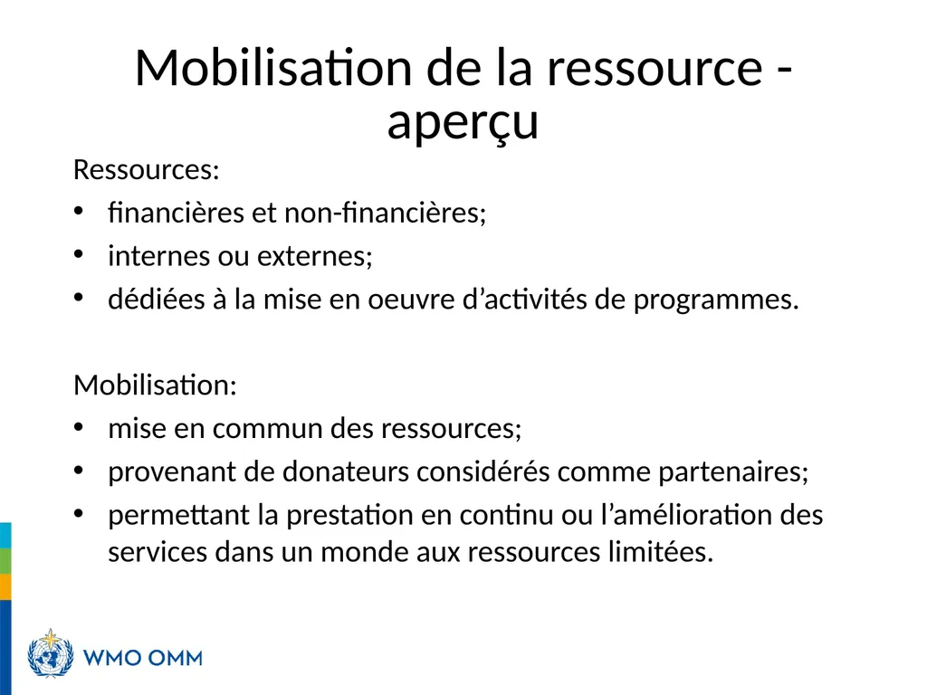 Partnership and Resource Mobilization Dr. Mark - slide 4 of 12