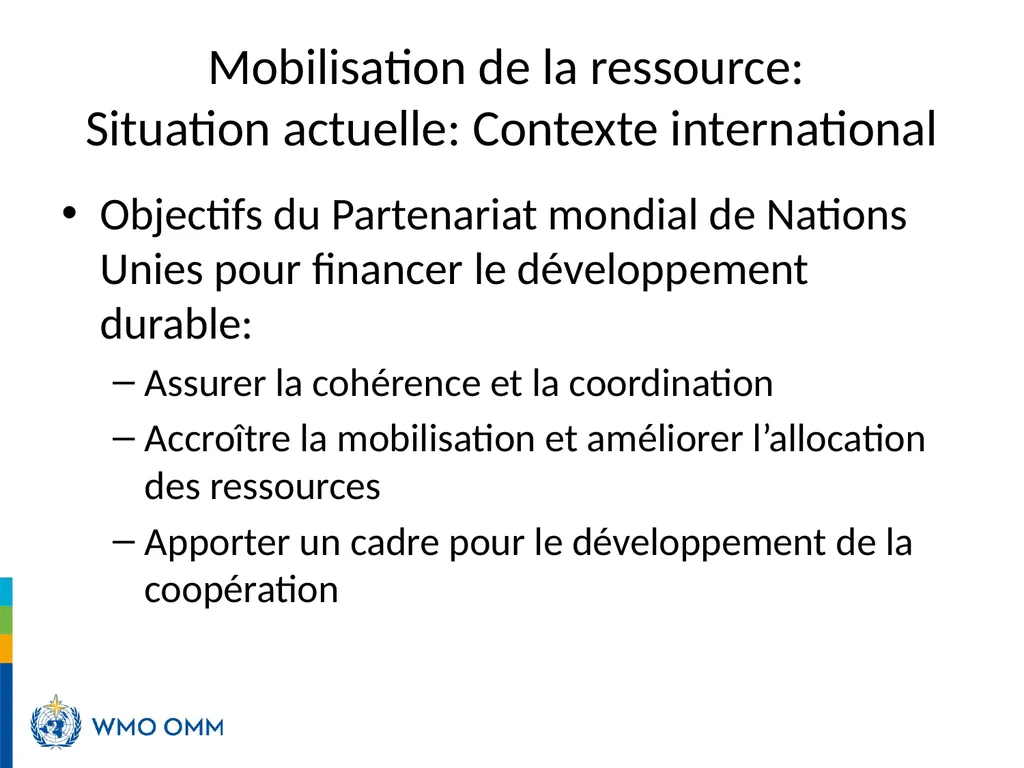 Partnership and Resource Mobilization Dr. Mark - slide 6 of 12