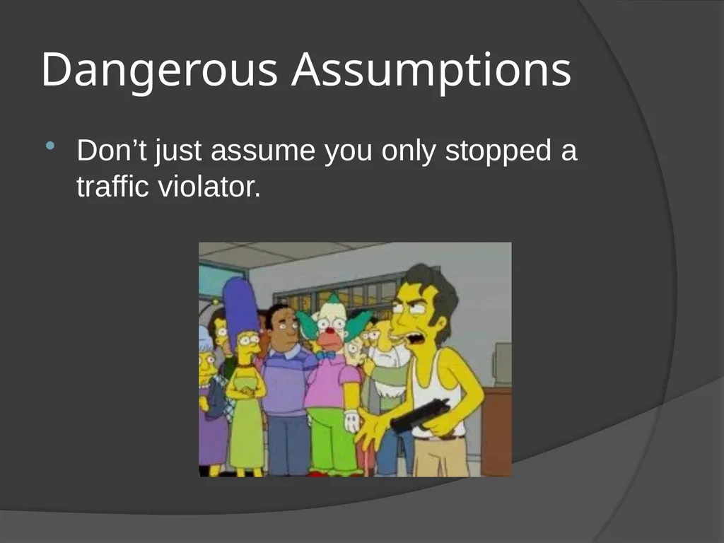 Traffic Stop Training CBT A Law Enforcement Course - slide 13 of 34