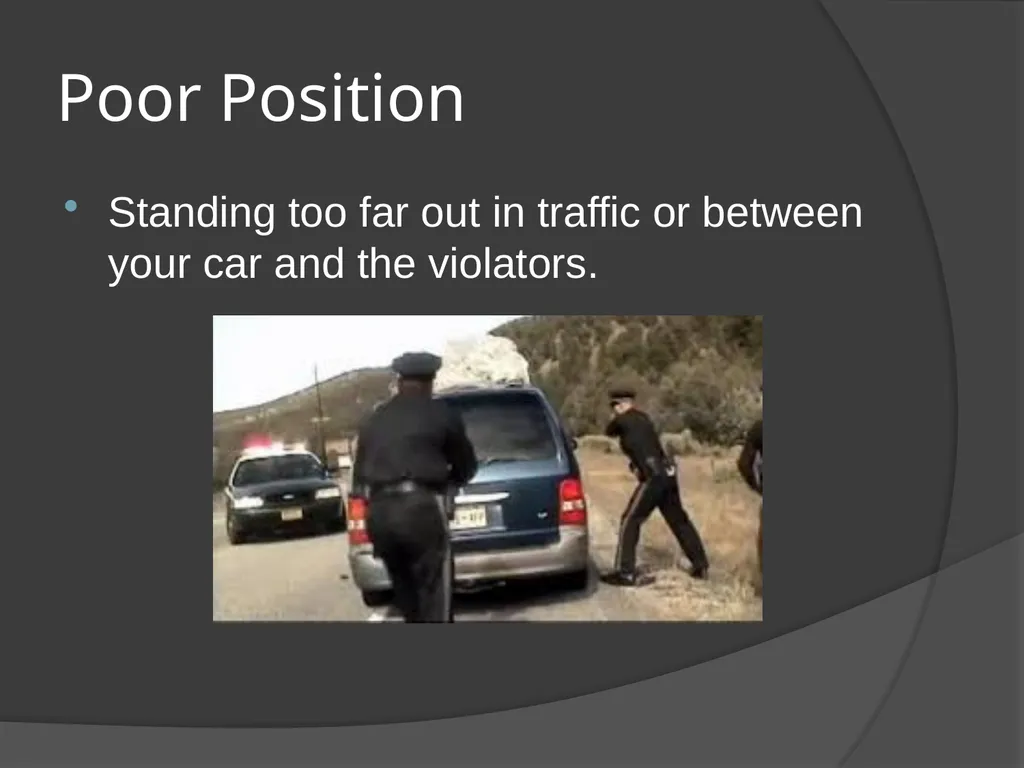 Traffic Stop Training CBT A Law Enforcement Course - slide 14 of 34