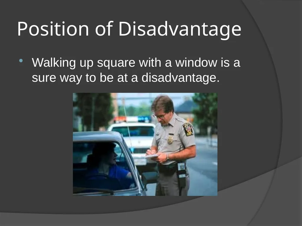 Traffic Stop Training CBT A Law Enforcement Course - slide 16 of 34