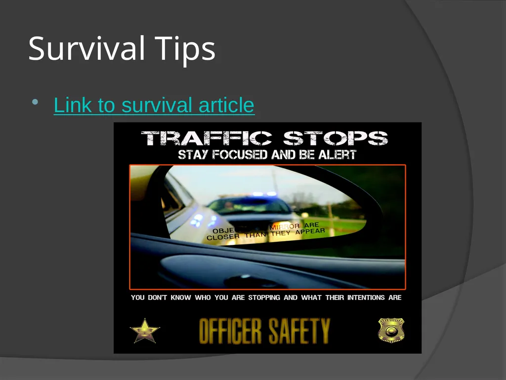 Traffic Stop Training CBT A Law Enforcement Course - slide 32 of 34