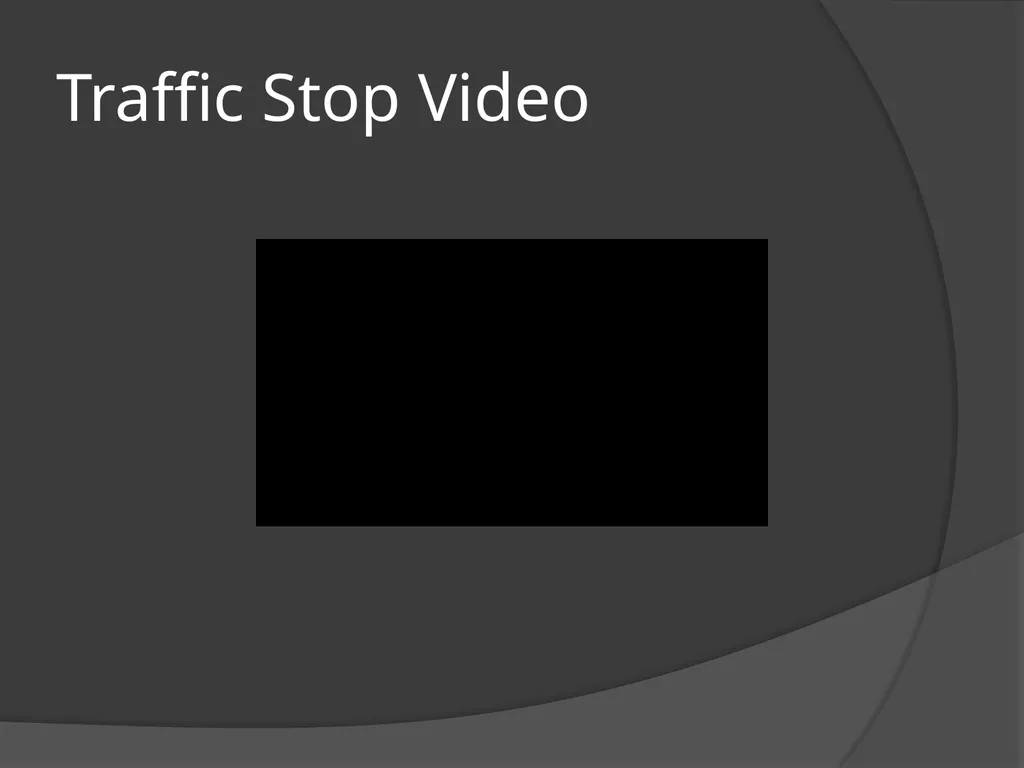 Traffic Stop Training CBT A Law Enforcement Course - slide 9 of 34