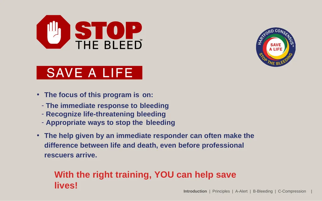 Bleeding Control (B-Con) Basic Copyright © 2017 by - slide 4 of 61