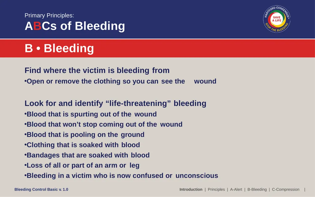 Bleeding Control (B-Con) Basic Copyright © 2017 by - slide 10 of 61