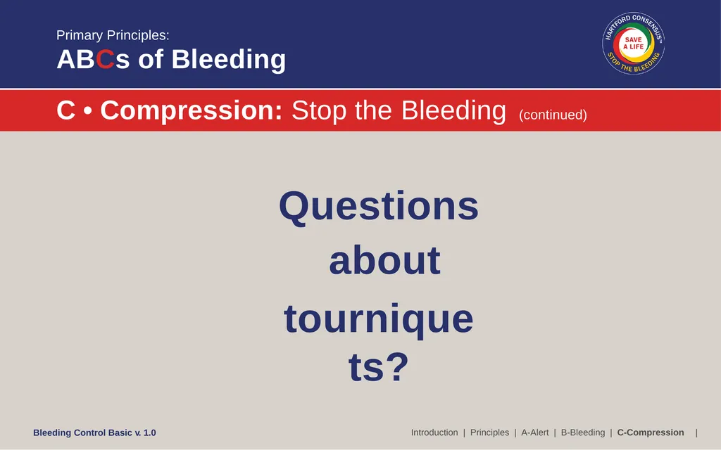 Bleeding Control (B-Con) Basic Copyright © 2017 by - slide 42 of 61