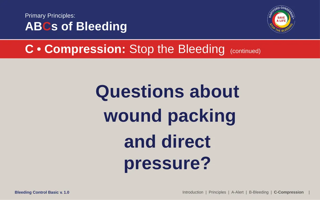 Bleeding Control (B-Con) Basic Copyright © 2017 by - slide 53 of 61