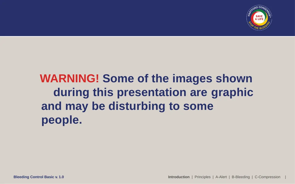 Bleeding Control (B-Con) Basic Copyright © 2017 by - slide 5 of 61
