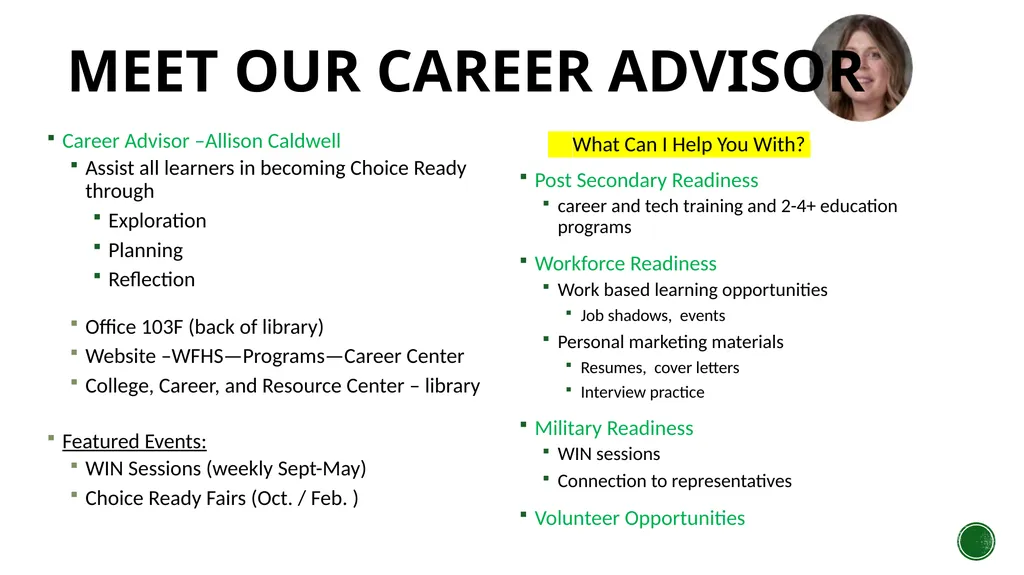 Welcome to Senior Year! Asprey ADMINISTRATIVE TEAM - slide 19 of 32