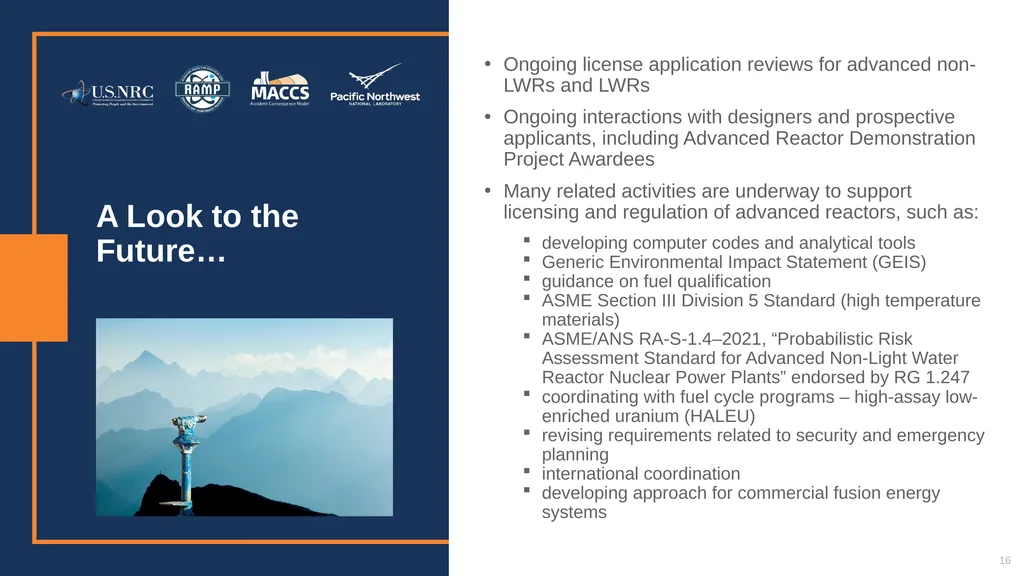 Risk-Informed, Performance-Based & - slide 16 of 18