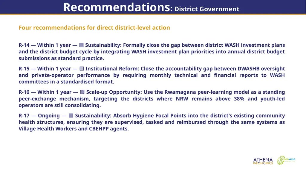 End of Project Evaluation for Isoko y’Ubuzima: - slide 24 of 26
