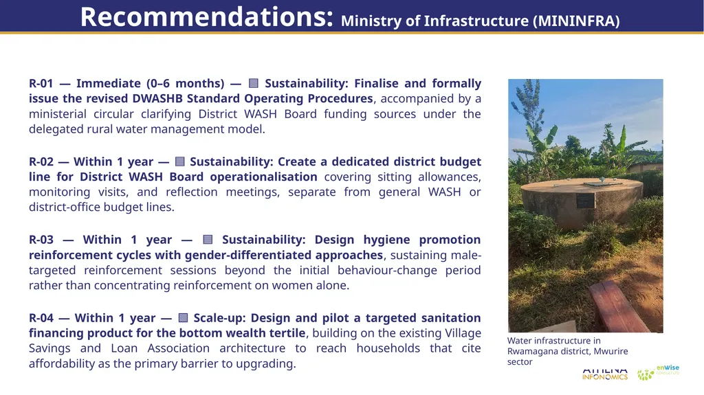 End of Project Evaluation for Isoko y’Ubuzima: - slide 21 of 26