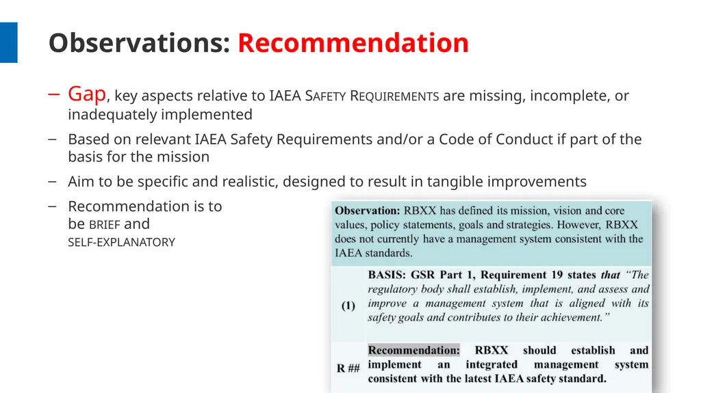 Overview and Process Workshop on IRRS and SARIS - slide 32 of 42