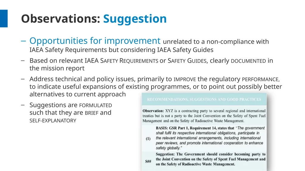 Overview and Process Workshop on IRRS and SARIS - slide 33 of 42