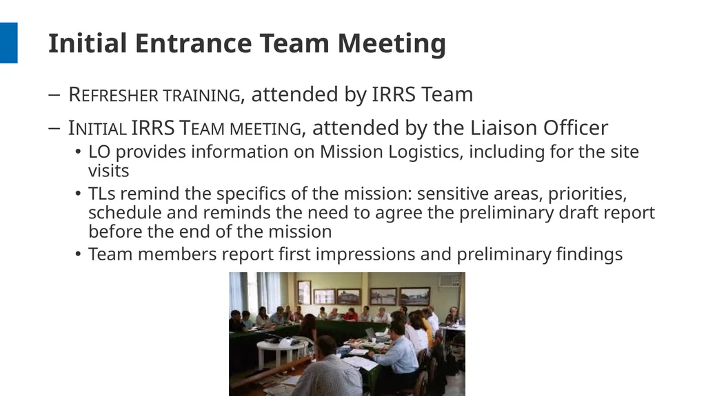 Overview and Process Workshop on IRRS and SARIS - slide 27 of 42