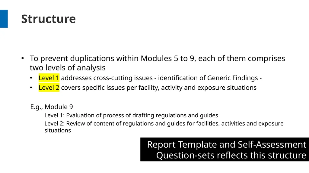 Overview and Process Workshop on IRRS and SARIS - slide 12 of 42