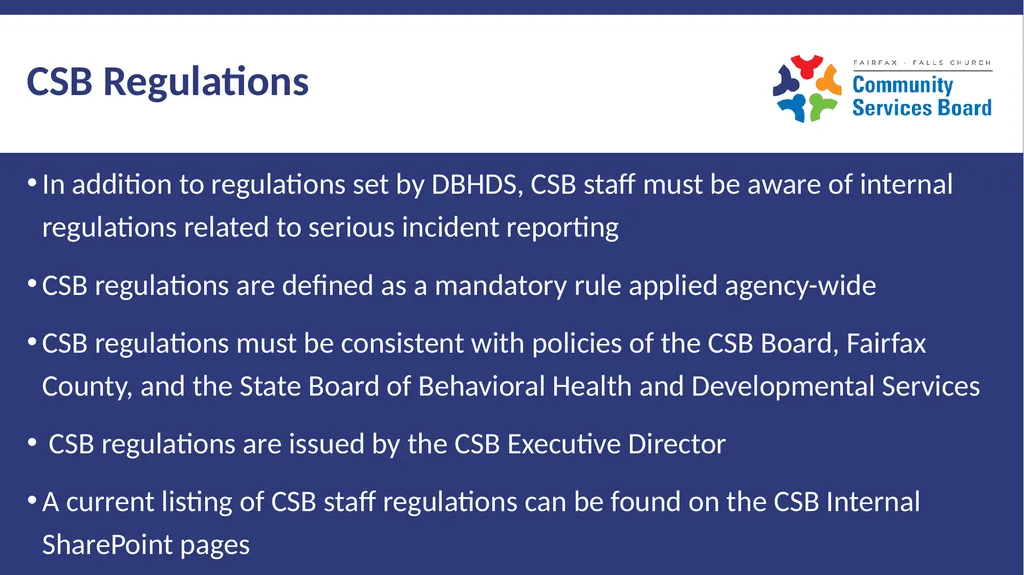 Serious Incident Reporting Definitions and - slide 14 of 16