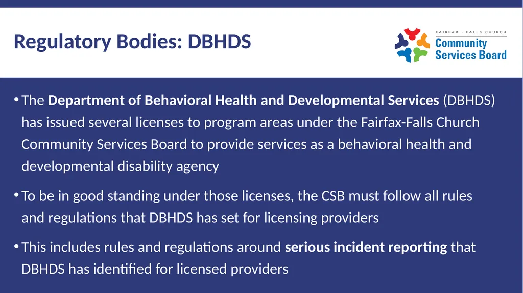 Serious Incident Reporting Definitions and - slide 4 of 16