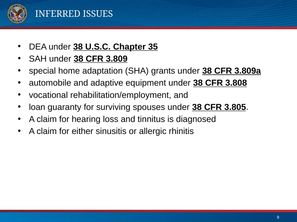 What’s New in VA Benefits Sioux Falls Veterans - slide 9 of 15
