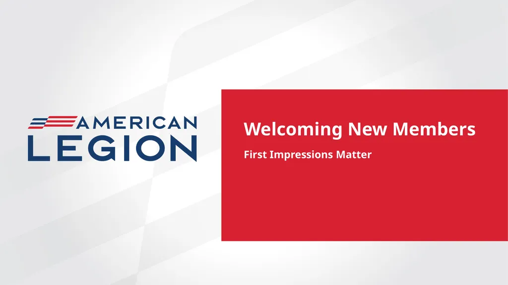 Welcoming New Members First Impressions Matter - slide 1 of 16