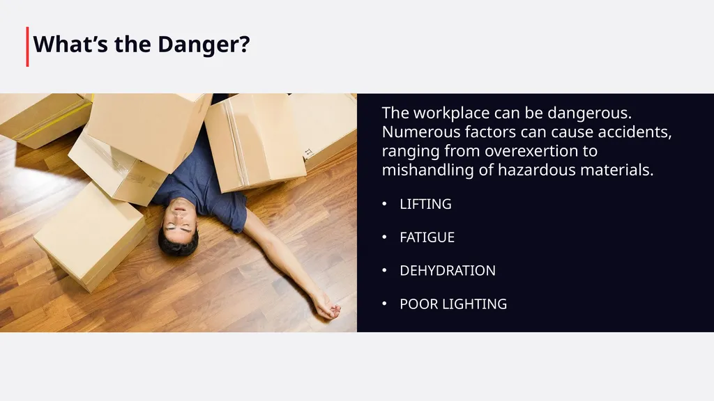 Click anywhere to get started… ACCIDENT PREVENTION - slide 5 of 12