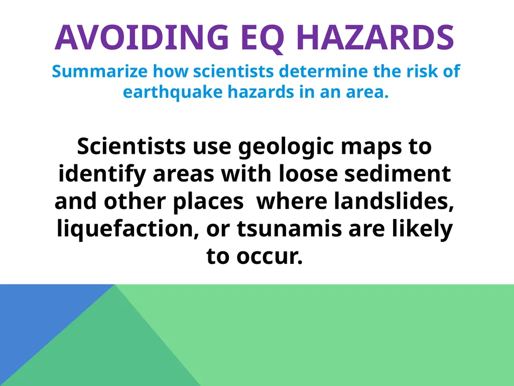 Earthquakes Chapter 6 The Big Idea Earthquakes - slide 50 of 54