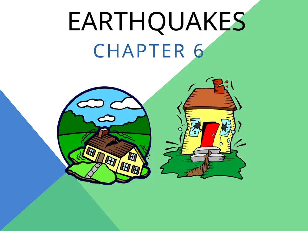 Earthquakes Chapter 6 The Big Idea Earthquakes - slide 1 of 54
