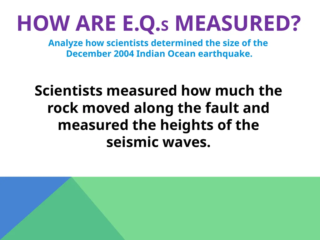 Earthquakes Chapter 6 The Big Idea Earthquakes - slide 35 of 54