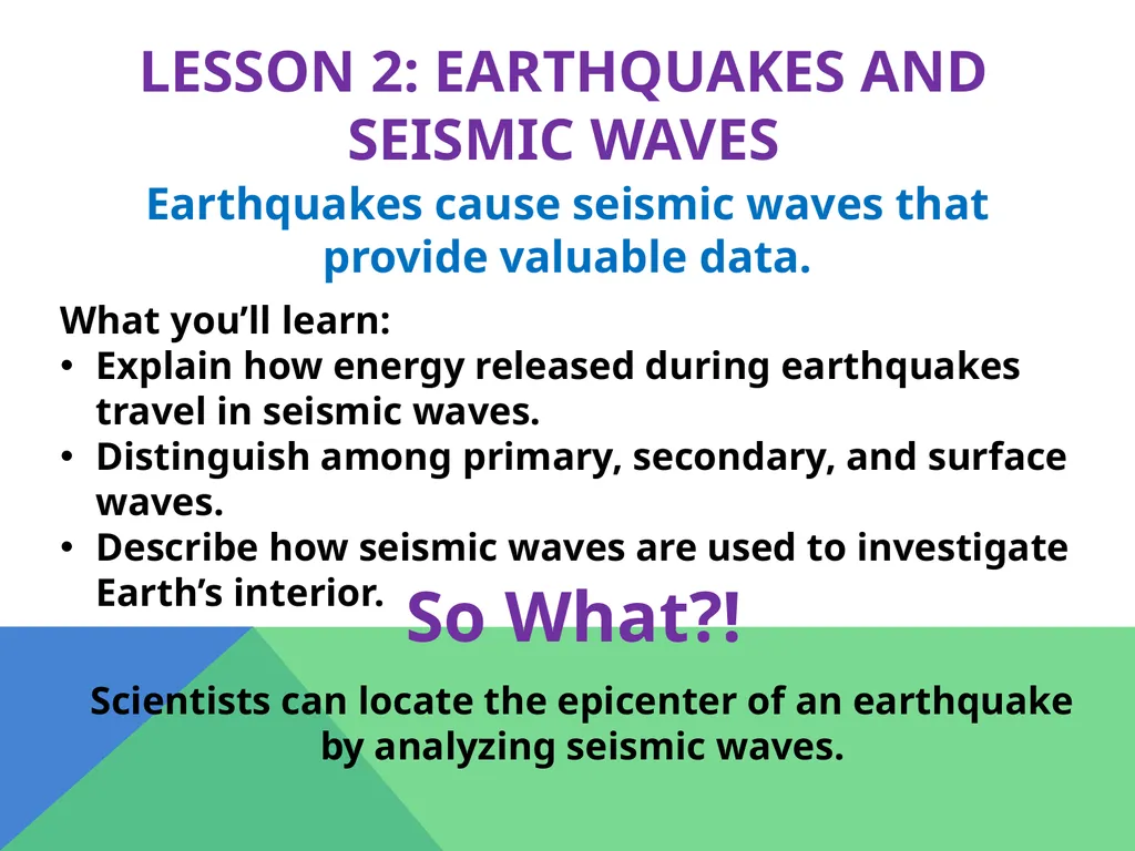 Earthquakes Chapter 6 The Big Idea Earthquakes - slide 15 of 54