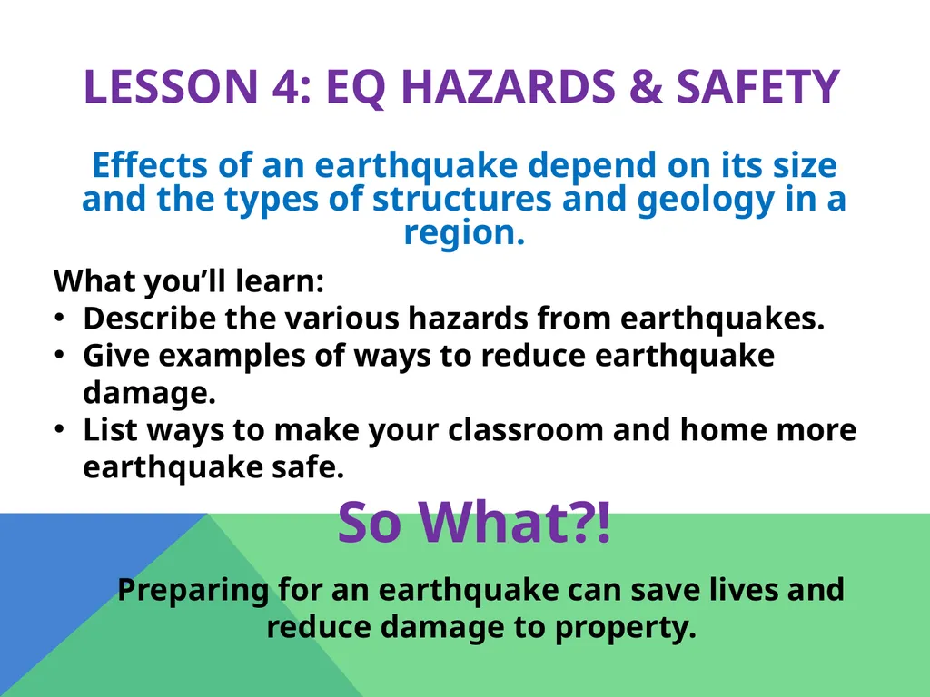 Earthquakes Chapter 6 The Big Idea Earthquakes - slide 42 of 54