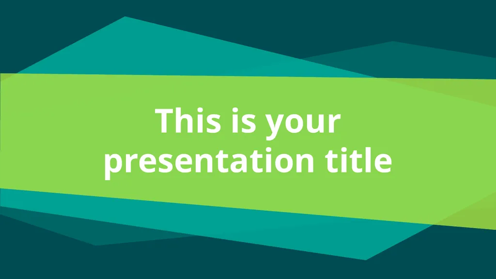 This is your presentation title Instructions for - slide 1 of 39