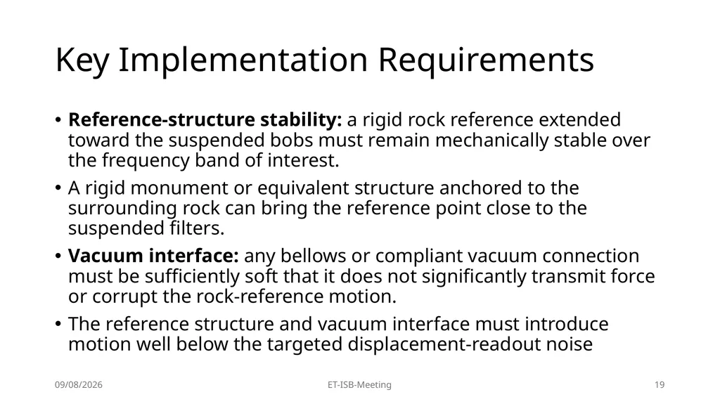 High-Precision Pendulum Seismometers for - slide 19 of 21