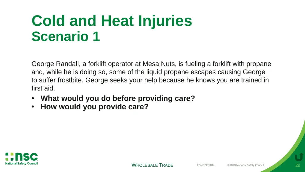 Case Scenarios for Customizing Your Training These - slide 29 of 45