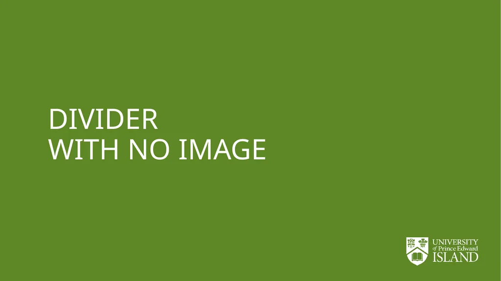 How to use this UPEI widescreen presentation - slide 10 of 23