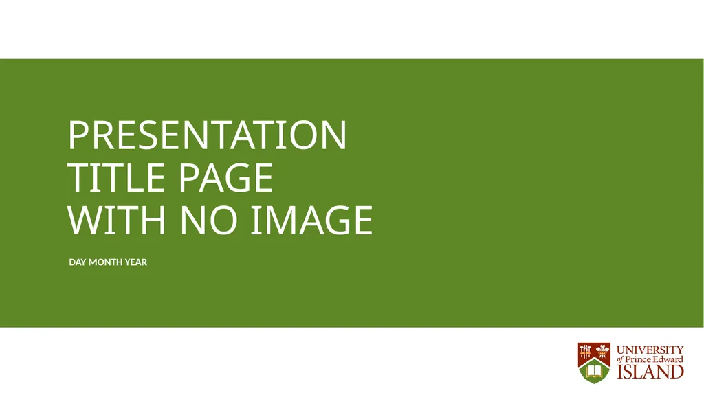 How to use this UPEI widescreen presentation - slide 7 of 23