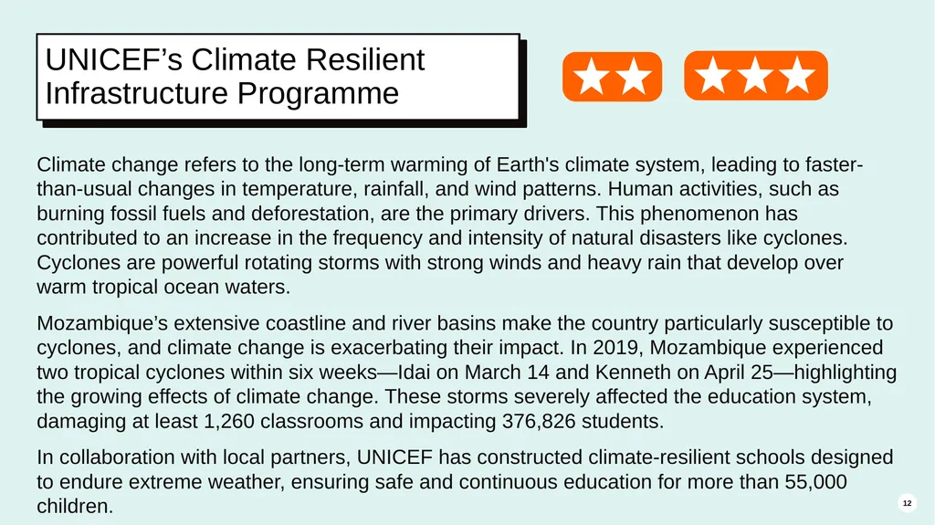Building climate-resilient schools in Mozambique 2 - slide 12 of 23