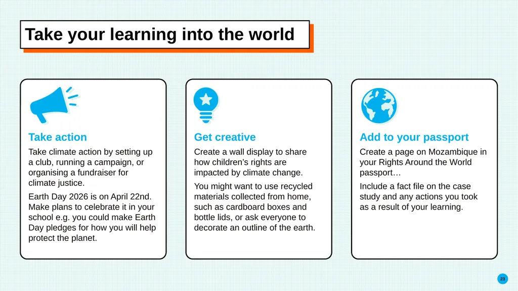 Building climate-resilient schools in Mozambique 2 - slide 23 of 23