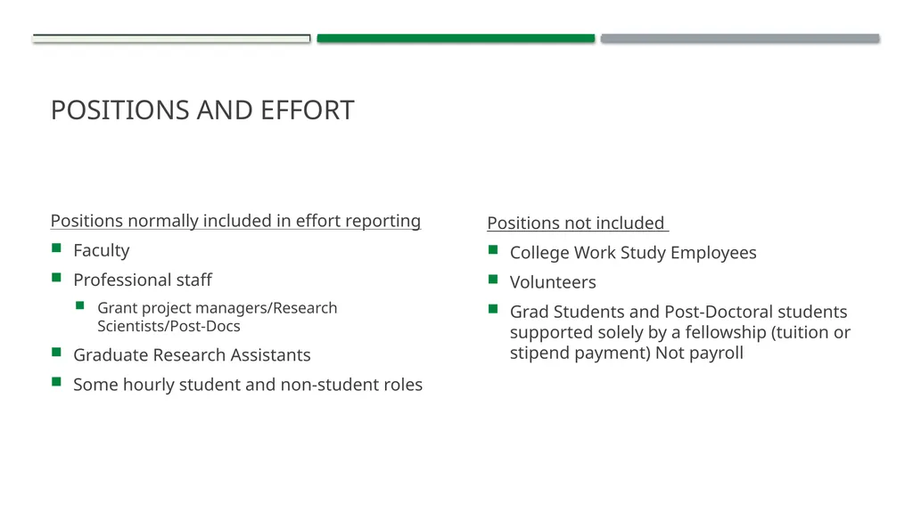 Effort Reporting Agenda Effort What is effort What - slide 9 of 23