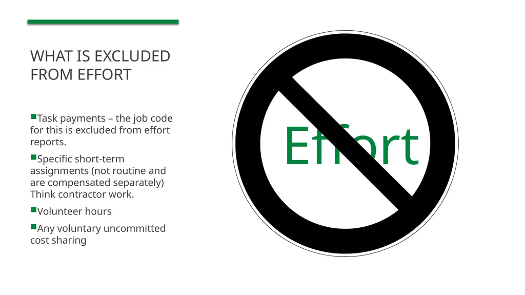 Effort Reporting Agenda Effort What is effort What - slide 11 of 23