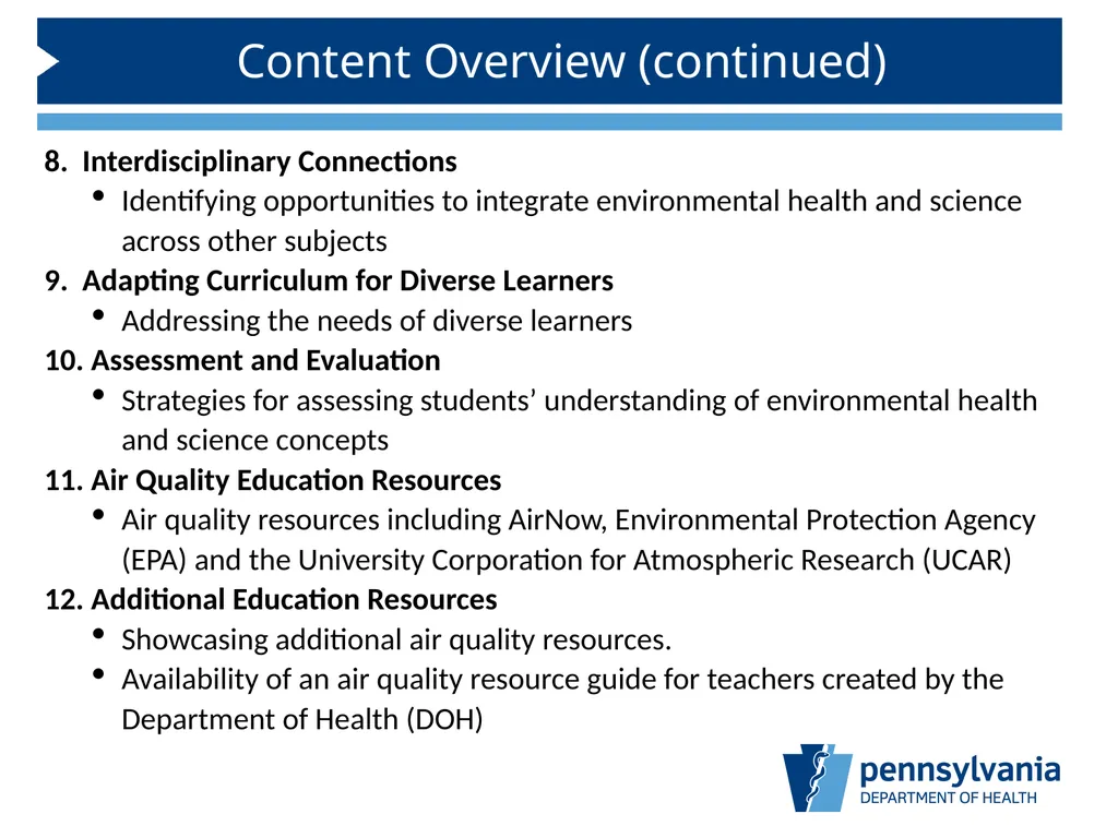 Introduction Integrating Environmental Health and - slide 4 of 35