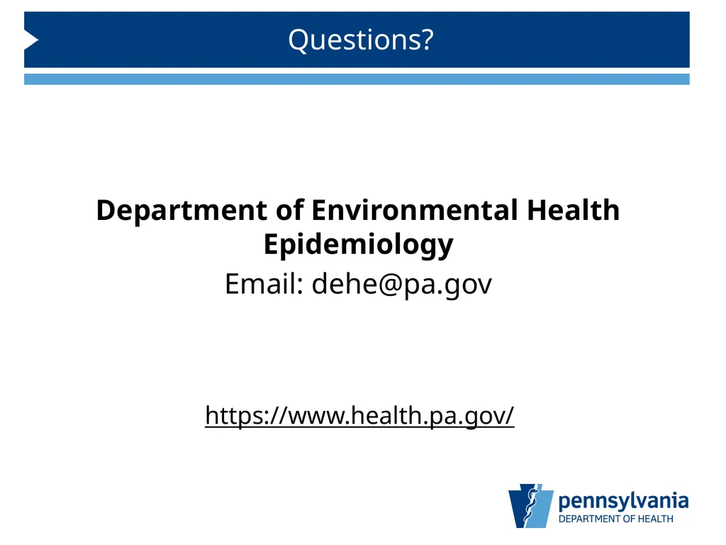 Introduction Integrating Environmental Health and - slide 35 of 35